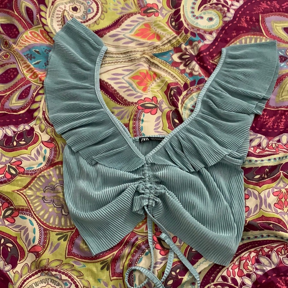 Turquoise Crop Top